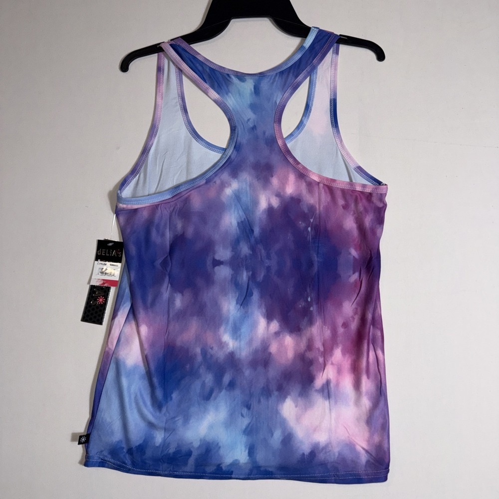 Delia's Women's Tie-Dye Pajama Set Live Your Dream Large Sleepwear NWT Top Short - Picture 6 of 8